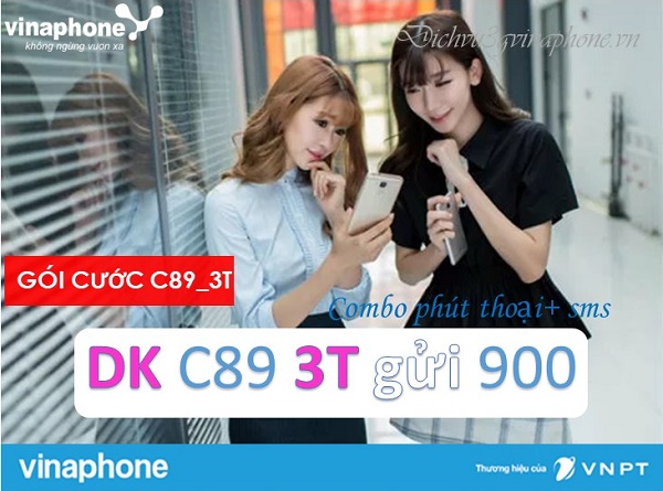 Gói cước khuyến mãi C89 3T mạng Vinaphone 