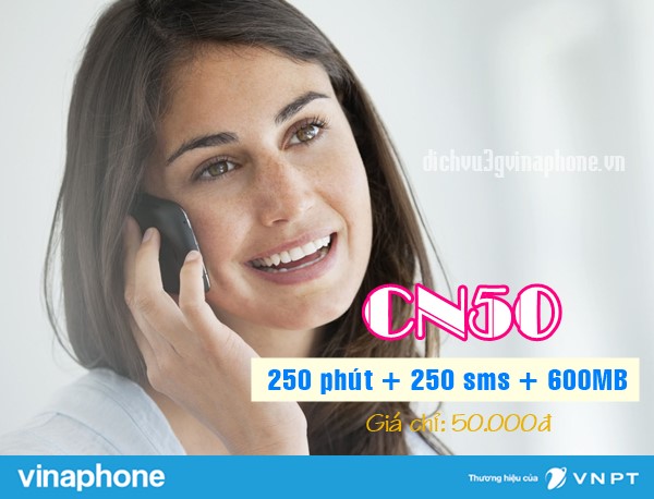 Đăng ký gói CN50 mạng Vinaphone 