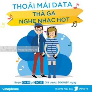 Miễn phí data nghe nhạc thả ga khi đăng ký gói Nhạc của tui Vinaphone