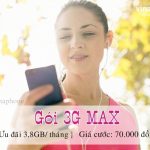 Đăng ký MiMax Vinaphone ưu đãi 3,8GB chỉ 70.000đ/tháng
