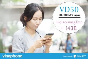 Hướng dẫn đăng ký gói cước VD50 mạng Vinaphone