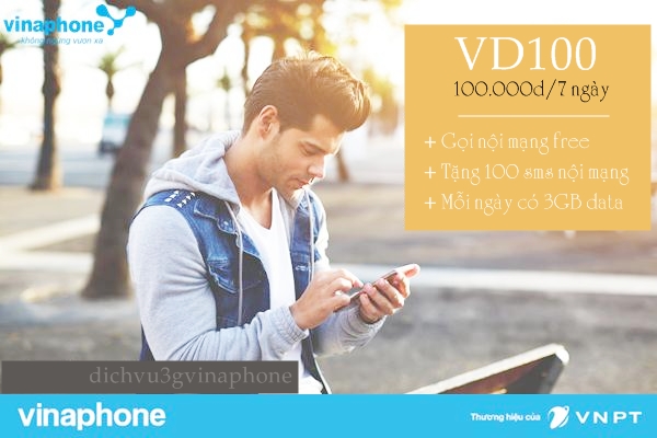 Hướng dẫn đăng ký gói VD100 mạng Vinaphone 