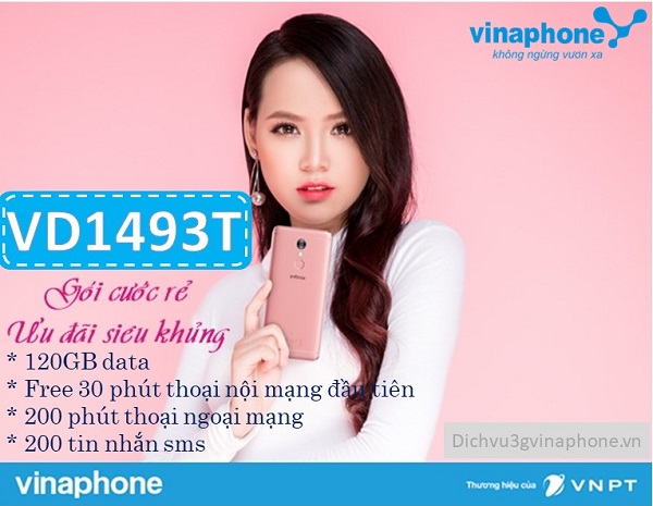 Gói cước VD1493T mạng Vinaphone